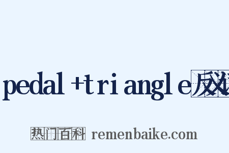 pedal+triangle反义词是什么意思的图片